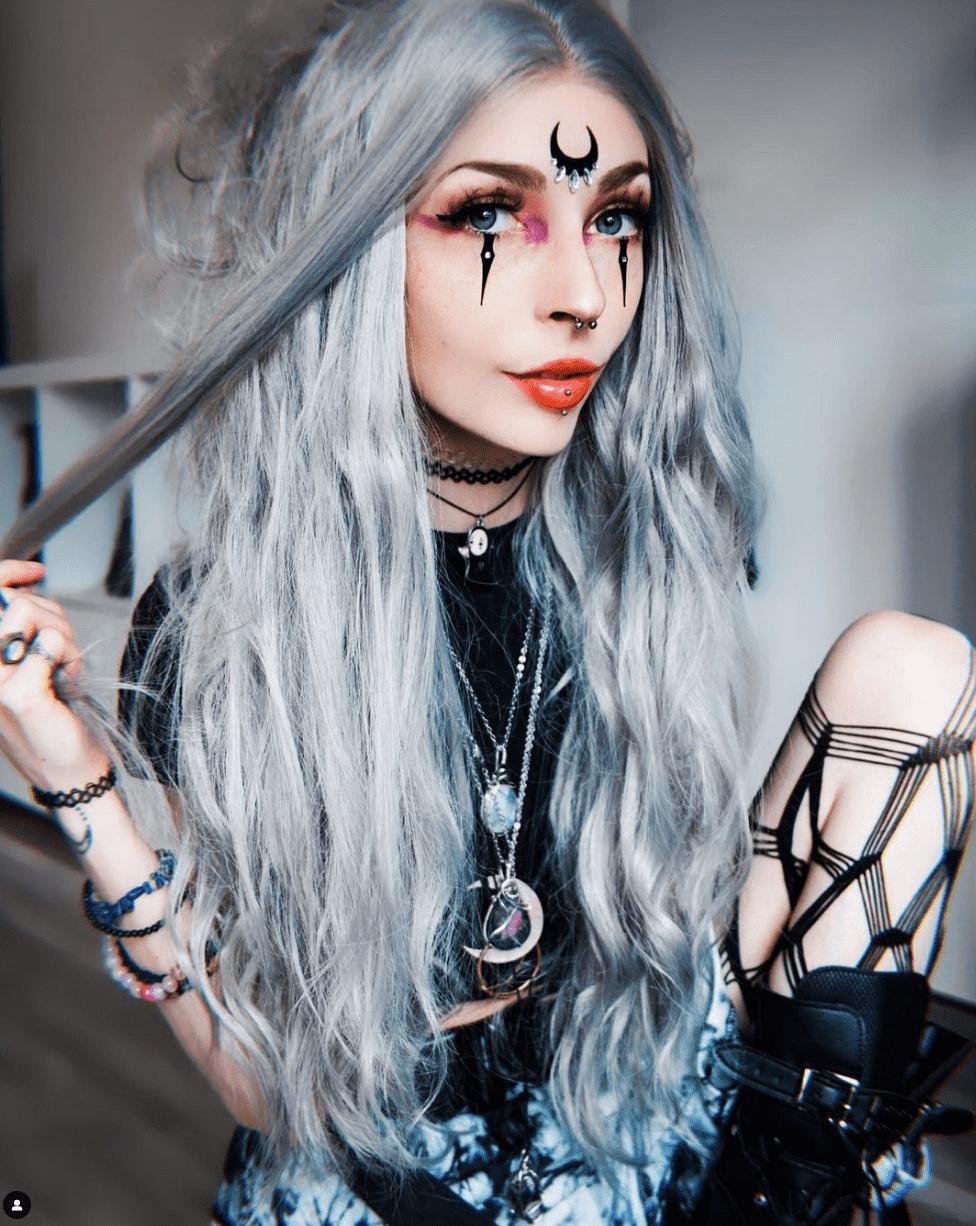 Kimiperi wearing Haute CoutureHigh fashion Dress instagram