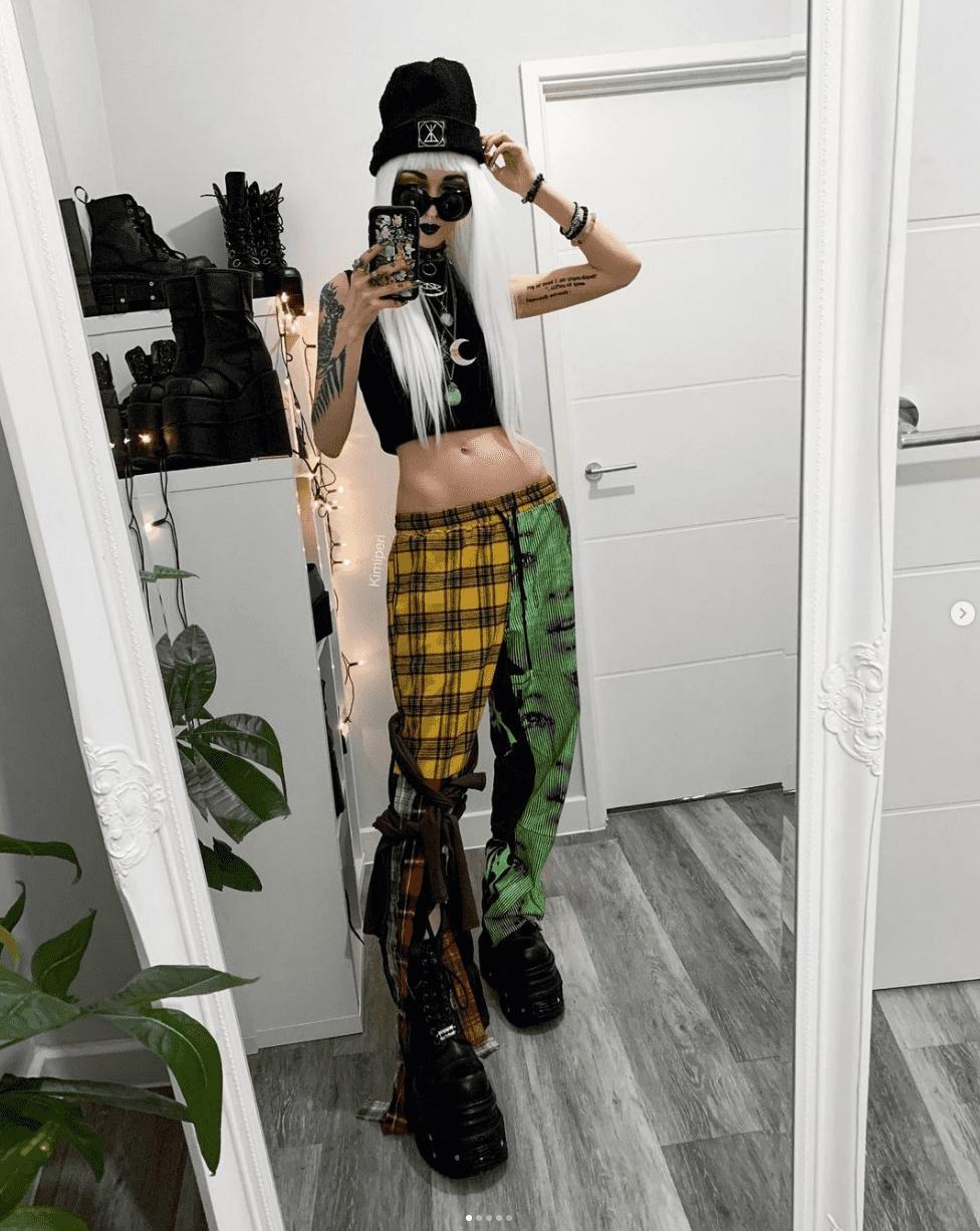 Kimiperi wearing Fresh and slay geek fashion exclusively