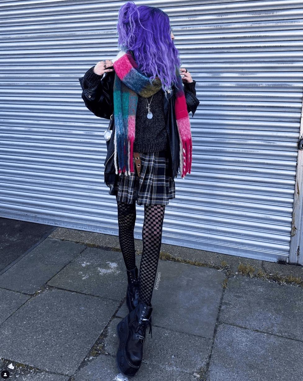 Kimiperi wearing Leather christoph