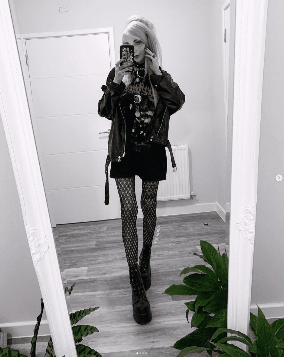 Kimiperi Fashion influencer Leather tumblr blog